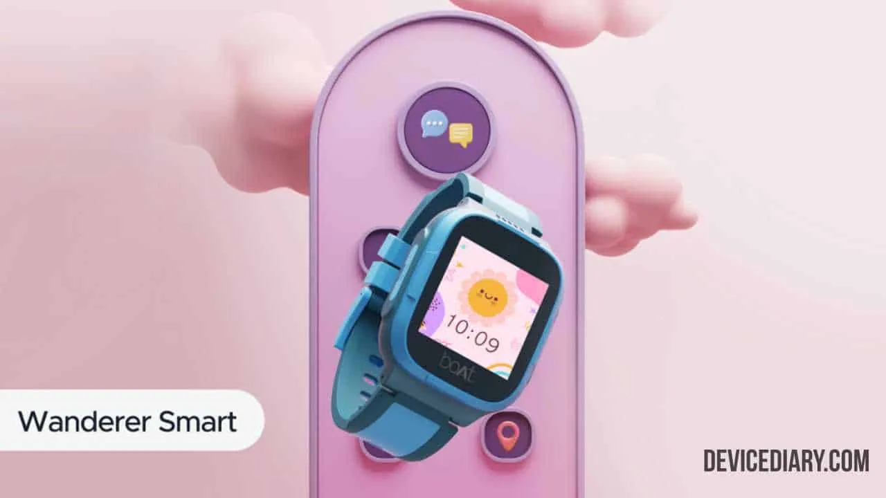 boAt Wanderer Kids Smartwatch with 4G Sim, GPS, SOS & more