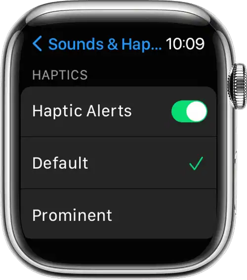 Reset Haptic Alerts